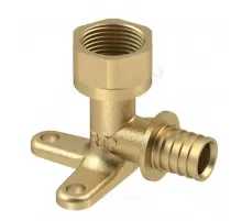 Водорозетка для PE-X/PE-RT труб аксиальная латунь Дн 20х3/4" ВР RTP (РосТурПласт) 28400