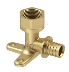 Водорозетка для PE-X/PE-RT труб аксиальная латунь Дн 16х1/2" ВР RTP (РосТурПласт) 28335