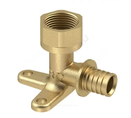 Водорозетка для PE-X/PE-RT труб аксиальная латунь Дн 20х3/4" ВР RTP (РосТурПласт) 28400