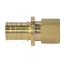 Муфта для PE-X труб аксиальная латунь Дн 20х3/4" ВР РОС