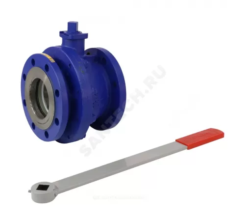 Кран шаровой чугун 565A Ду 20 Ру16 фл рукоятка Тмакс=150 оС Zetkama 565A020C09