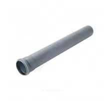 Труба PP-H с раструбом серая Стандарт Дн 110х2,7 б/нап L=0,75м в/к Политэк 111075