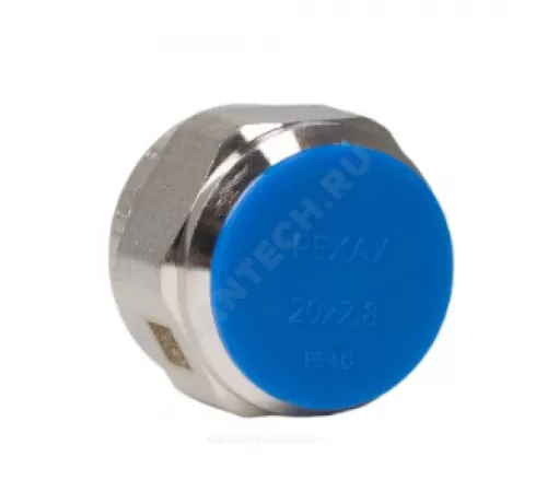 Евроконус для PE-X труб обжим латунь Дн 20х2,8х3/4" с накидной гайкой RAUTITAN flex Рехау 12663623003