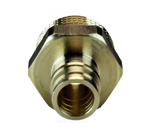 Муфта для PE-X труб радиальная латунь Дн 16х1/2" НР РОС