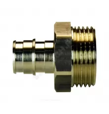 Муфта для PE-X труб радиальная латунь Дн 16х1/2" НР РОС