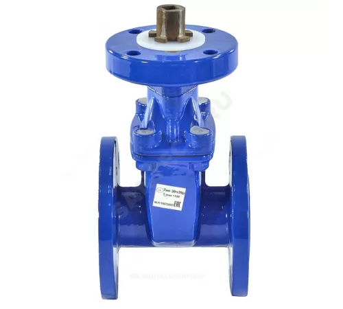 Задвижка чугун 30ч939р аналог МЗВ обрезиненный клин EPDM Ду 400 Ру10/16 фл под электропривод BYCX