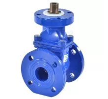 Задвижка чугун 30ч939р аналог МЗВ обрезиненный клин EPDM Ду 400 Ру10/16 фл под электропривод BYCX