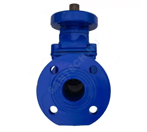 Задвижка чугун 30ч939р аналог МЗВ обрезиненный клин EPDM Ду 400 Ру10/16 фл под электропривод BYCX