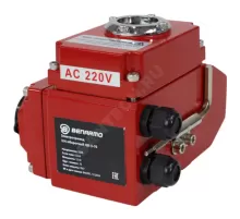 Электропривод четвертьоборотный QB-3-120 F05/F07 17х17/14х14 квадрат 220В IP67 для 3-ходорого крана Benarmo