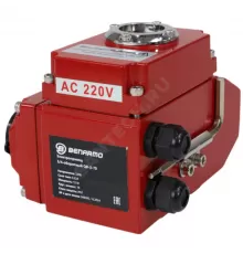 Электропривод четвертьоборотный QB-3-070 F05/F07 14х14/11х11 квадрат 220В IP67 для 3-ходорого крана Benarmo