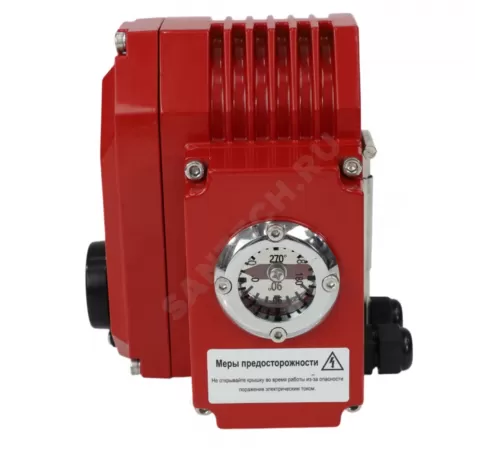 Электропривод четвертьоборотный QB-3-120 F05/F07 17х17/14х14 квадрат 220В IP67 для 3-ходорого крана Benarmo