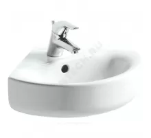 Умывальник угловой подвесной Connect Spare Arc 45 1 отверстие под смеситель по центру Ideal Standard E793101