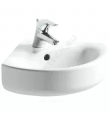 Умывальник угловой подвесной Connect Spare Arc 45 1 отверстие под смеситель по центру Ideal Standard E793101