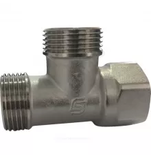 Тройник латунь никель Ду 25 (1") НР/НР/ВР SantechSystems