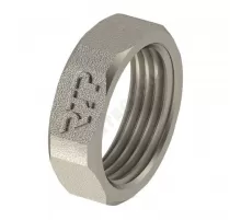 Контргайка латунь никель Ду 32 (1 1/4") ВР RTP (РосТурПласт) 25138