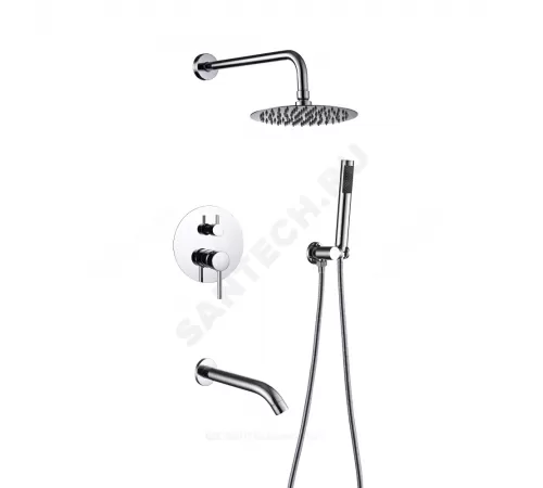 Смеситель встраиваемый для ванны с душем одноручный STANDART ПСМ-ST-03 Профсан PSM-ST-03