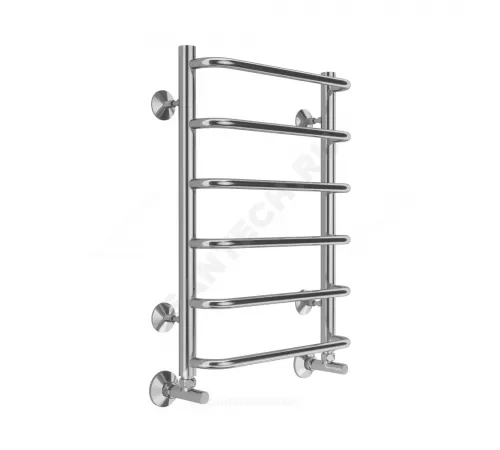 Полотенцесушитель водяной нерж сталь Лесенка (1/2") ВР 400х600мм 6П нижнее подключение Стандарт Терминус 4670078530318