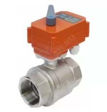 Кран шаровой латунь Bugatti Pro Ду 40 1 1/2" Ру25 ВР с эл/прив 220В Neptun 2153569