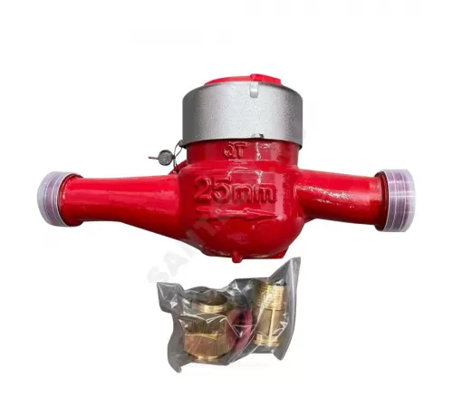 Счётчик г/в крыльчатый многоструйный Ду 25 Ру16 Qn=3,5 м3/ч 90С L=260мм резьба В/К ВК-Г Метер