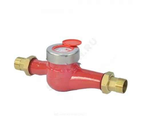 Счётчик г/в крыльчатый многоструйный Ду 32 Ру16 Qn=6 м3/ч 90С L=260мм резьба В/К ВК-Г Метер