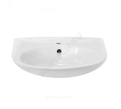 Умывальник подвесной Classic 65 1 отверстие под смеситель по центру белый Sanita Luxe WB.PD/Classic/65-C/WHT.G/S1