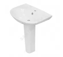 Умывальник подвесной Classic 65 1 отверстие под смеситель по центру белый Sanita Luxe WB.PD/Classic/65-C/WHT.G/S1