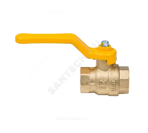 Кран шаровой латунь газ Эксперт Ду 25 Ру40 ВР полнопроходной рычаг Dist 213Р