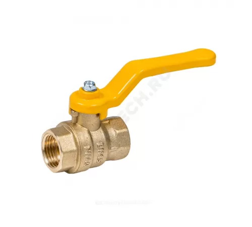 Кран шаровой латунь газ Эксперт Ду 25 Ру40 ВР полнопроходной рычаг Dist 213Р