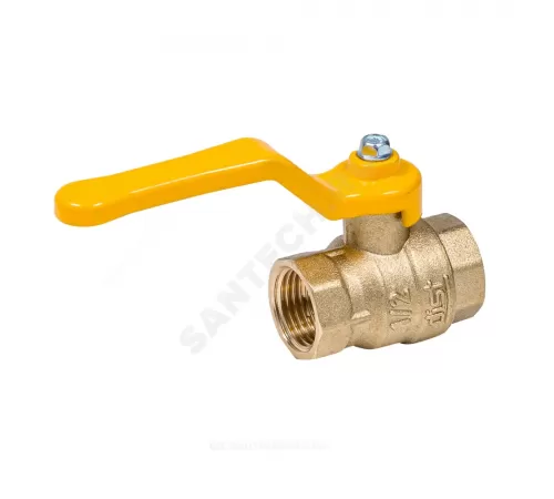 Кран шаровой латунь газ Эксперт Ду 25 Ру40 ВР полнопроходной рычаг Dist 213Р