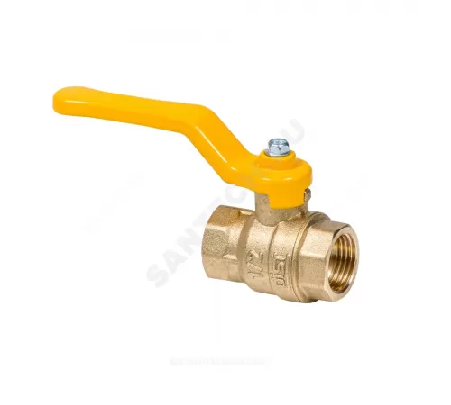 Кран шаровой латунь газ Эксперт Ду 25 Ру40 ВР полнопроходной рычаг Dist 213Р