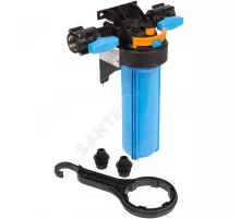 Корпус фильтра непрозрачный 1 М Т 1" ВР Ру10 1-ст с шаровыми кранами Slim Line 10" Джилекс 9094