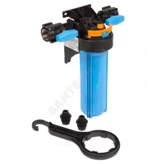 Корпус фильтра непрозрачный 1 М Т 1" ВР Ру10 1-ст с шаровыми кранами Slim Line 10" Джилекс 9094