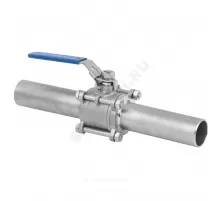 Кран шаровой нерж SS304 трёхсоставной Ду 50 Ру63 п/привар полнопроходной Benarmo