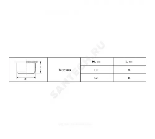 Заглушка PP-B коричневая Дн 160 б/нап VALFEX 30108160