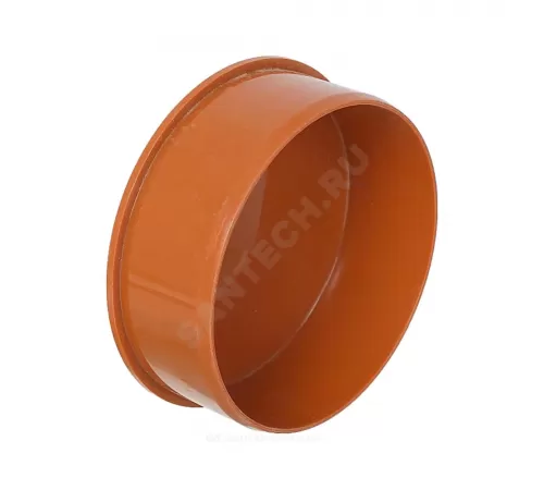 Заглушка PP-B коричневая Дн 160 б/нап VALFEX 30108160