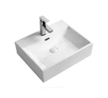 Умывальник подвесной Quadra 50 1 отверстие под смеситель по центру белый Selena Q01150WG