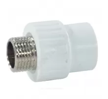 Муфта PP-R комбинированная белая Дн 20х3/4" НР RTP (РосТурПласт) 10663