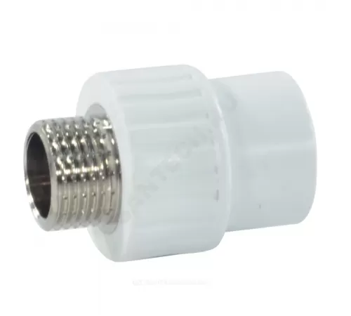 Муфта PP-R комбинированная белая Дн 20х3/4" НР RTP (РосТурПласт) 10663