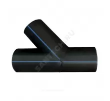 Тройник сварной ПЭ100 Дн 110х45гр Ру16 SDR11