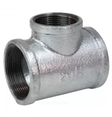 Тройник переходной чугун оц Ду 20х15 (3/4"х1/2") ВР/ВР Fittex PLUS