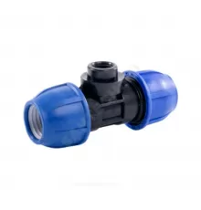 Тройник компрессионный ПЭ Дн 20х1/2"х20 ВР Ру16 RTP (РосТурПласт) 11598