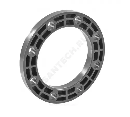 Фланец ПВХ Дн 225 Ру10 серый напорный под клеевое соединение Aquaviva FLC2250