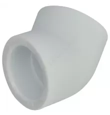 Угольник PP-R белый Дн 75х45гр внутренняя пайка RTP (РосТурПласт) 18844
