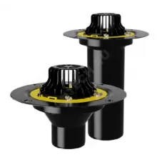 Воронка кровельная VM с вертикальным выпуском PP Дн 110 с листвоуловителем, прижимным фланцем Fachmann 01.091