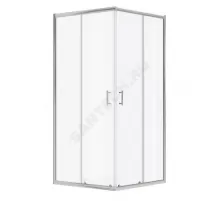 Ограждение душевое Вэлия 900х900х1950 мм без поддона квадратная прозрачное стекло Santek 1.WH50.1.793