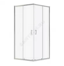 Ограждение душевое Вэлия 800х800х1950 мм без поддона квадратная прозрачное стекло Santek 1.WH50.1.792