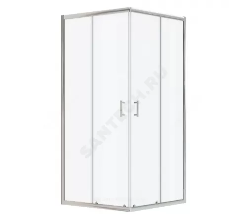 Ограждение душевое Вэлия 800х800х1950 мм без поддона квадратная прозрачное стекло Santek 1.WH50.1.792