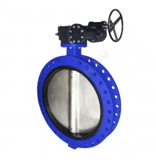 Затвор дисковый поворотный чугун VPE4448-08EP Ду 800 Ру16 фл с редуктором диск чугун манжета EPDM Tecofi VPE4448-08EP0800