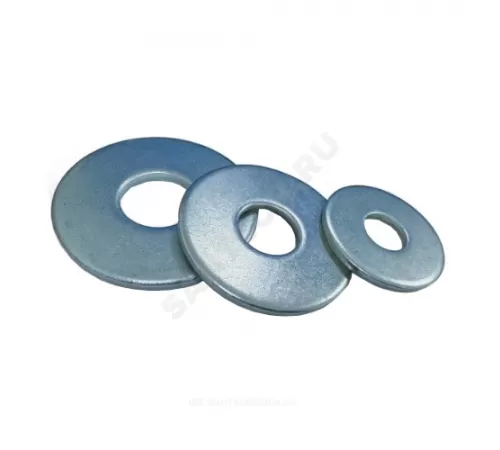 Шайба кузовная стальная оц М8 вес DIN 9021 (ГОСТ 6958-70)