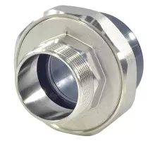 Муфта ПВХ разъемная Дн 32х1" Ру16 серый напорная НР под клеевое соединение EFFAST RGRBND032D.N